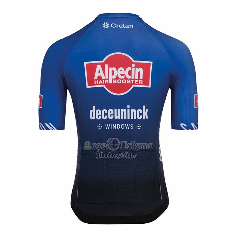 Alpecin-deceuninck Ropa Ciclismo Culotte Corto 2023 Mangas Cortas Azul